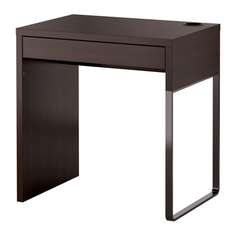МИККЕ Письменный стол, черно-коричневый Ikea