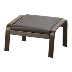 ПОЭНГ Подушка-сиденье на табурет для ног, Кимстад темно-коричневый Ikea