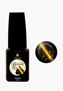 Гель-лак для ногтей Planet Nails "DIAMOND CATS" - 762 Коричнево-золотой, 8 мл