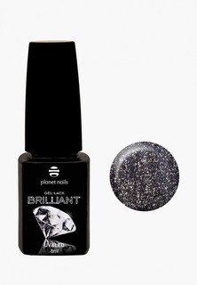 Гель-лак для ногтей Planet Nails "BRILLIANT" 707 Графит, 8 мл