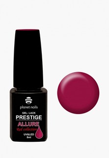 Гель-лак для ногтей Planet Nails "PRESTIGE ALLURE" Red Collection - 654 красный рубин, 8 мл