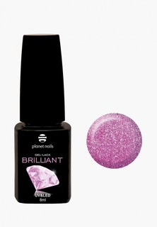 Гель-лак для ногтей Planet Nails "BRILLIANT" 714 розовый бриллиант, 8 мл