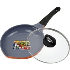 Сковорода с крышкой d 24 см Vitesse Peach (VS-2529 Оранжевый)