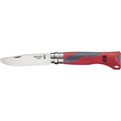 Нож складной Opinel №7 VRI OUTDOOR Junior Red (нержавеющая сталь, рукоять-свисток из пластика, длина клинка 7,5 см, цвет красный)