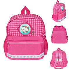 Рюкзак Action HELLO KITTY, детский, разм. 30х27х11 см, розовый, мягкая спинка, светоотр. элементы, Action!