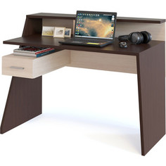 Компьютерный стол СОКОЛ КСТ-108 венге/беленый дуб