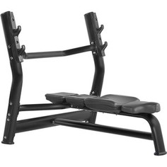 Скамья для жима горизонтальная Bronze Gym H-023А (черный)