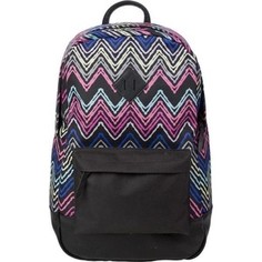 Рюкзак №1 School молодежный цветные зиг-заги+ черн.кож.зам 843416