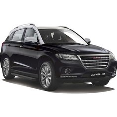 Пороги Black Rival для Haval H2 (2014-н.в.), 173 см, алюминий, A173ALB.9401.1