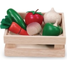 Игровой набор Wonderworld Овощи и грибы для нарезки в ящике (WW-4513)