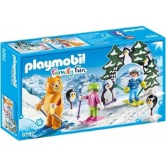 Игровой набор Playmobil Зимние виды спорта: Урок катания на лыжах (9282pm)