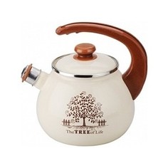 Чайник эмалированный со свистком 2.5 л Idilia Дерево счастья (I2711tree)