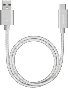 Кабель Deppa Alum USB А 3.0 - USB Type-C (серебристый)