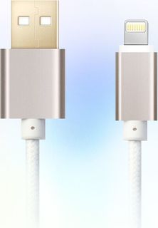 Кабель GINZZU Lightning (m) - USB A(m), 1.0м, белый [gc-555uw]