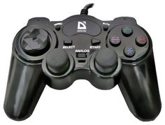 Геймпад Defender Game Racer Turbo RS3 черный USB для: PC/PlayStation 2/3 (64251)