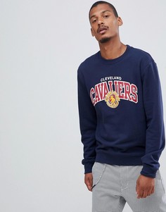 Темно-синий свитшот Mitchell & Ness Cleveland Cavaliers - Темно-синий