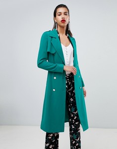 Пальто с поясом Morgan - Зеленый