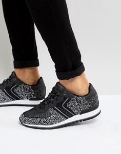 Черные трикотажные кроссовки для бега BOSS Parkour - Черный