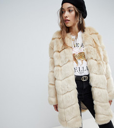 Удлиненная куртка из искусственного меха Jakke - Кремовый