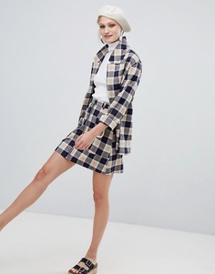 Мини-юбка в клетку Monki - Мульти