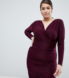 Платье с запахом AX Paris Plus - Красный