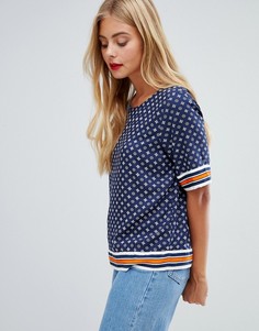 Топ с принтом JDY - Темно-синий