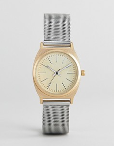 Золотисто-серебристые часы с сетчатым браслетом ASOS DESIGN Premium - Мульти