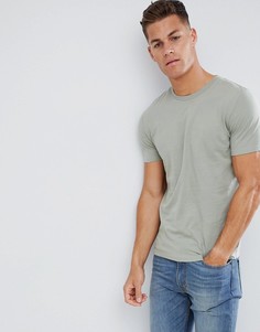 Зеленая футболка с круглым вырезом Celio - Зеленый