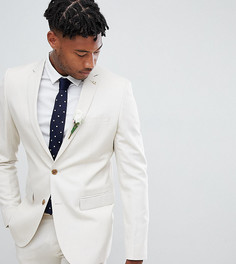 Приталенный пиджак из ткани с добавлением льна Farah Wedding - Светло-бежевый
