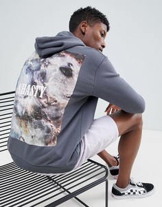 Худи с принтом на спине Systvm Nhasty - Черный