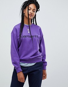 Свободный свитшот с логотипом Carhartt WIP - Фиолетовый