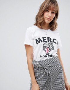 Футболка с принтом тигра Vero Moda - Белый