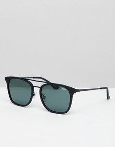 Квадратные солнцезащитные очки с планкой сверху Quay Australia byron - Черный