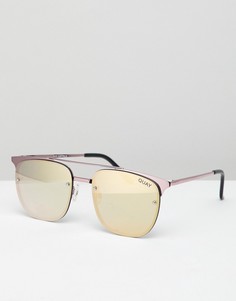 Солнцезащитные очки-авиаторы Quay Australia - Розовый