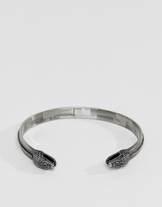 Браслет с головами змей Simon Carter - Серебряный