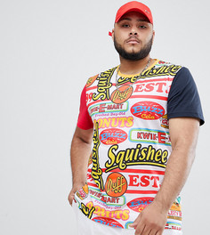 Футболка с принтом логотипа The Simpsons x ASOS DESIGN Plus - Мульти