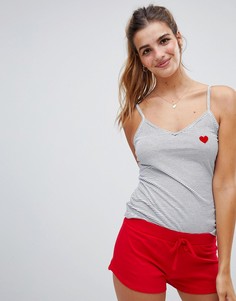 Пижамный комплект с шортами New Look - Красный
