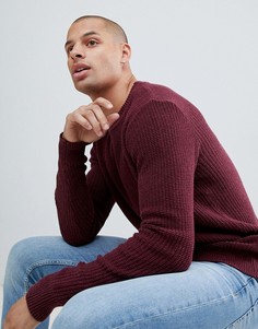 Бордовый вязаный джемпер Pull&Bear - Красный Pull&;Bear