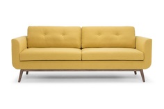 Диван malmo (myfurnish) желтый 180x87x89 см.