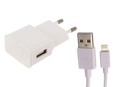 Зарядное устройство BYZ A8s с кабелем Lightning White