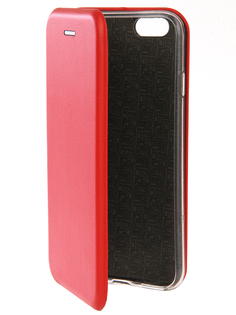 Аксессуар Чехол Innovation Book Silicone для APPLE iPhone 6/6S Red 12139