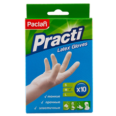 Перчатки хозяйственные PACLAN Practi латексные размер M 10 шт