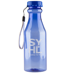 Бутылка для воды FUN прозрачная dark blue 550 мл