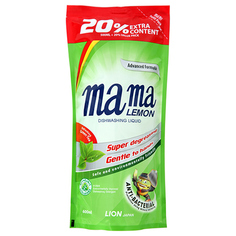 Средство для мытья посуды MAMA LEMON с ароматом зеленого чая сменный блок 600 мл
