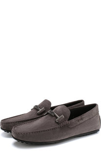 Замшевые мокасины с пряжкой Tod’s