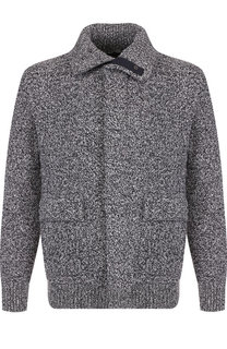 Шерстяной кардиган на молнии с отложным воротником Paul&Shark