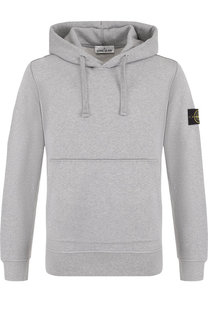 Однотонное хлопковое худи Stone Island