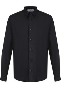 Хлопковая рубашка с вышивкой Stone Island
