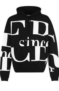 Хлопковое худи с принтом Iceberg