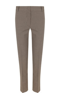 Укороченные брюки со стрелками из смеси хлопка и шерсти Joseph